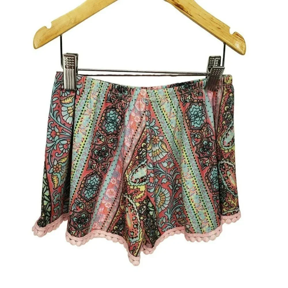 Little Mass girls medium Boho pull on boutique‎ shorts